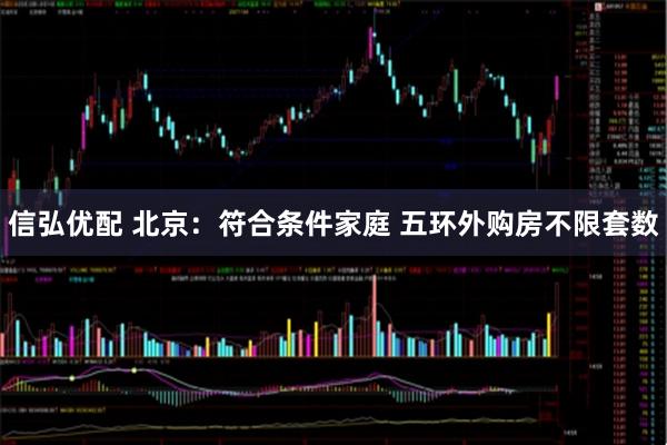 信弘优配 北京：符合条件家庭 五环外购房不限套数